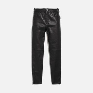 SOLD COACH Stretch Black Leather Pant